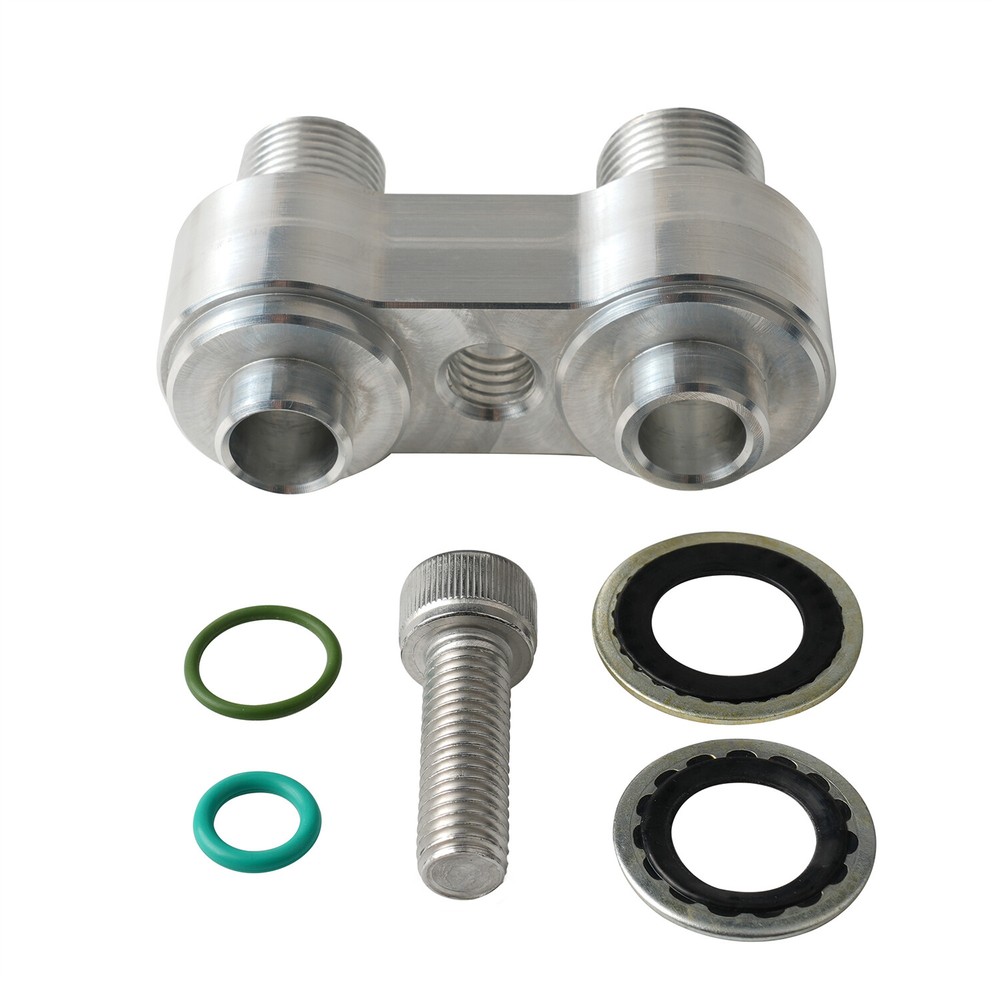 For LS Swap GM R4 A/C Compressor Straight Adapter Fitting