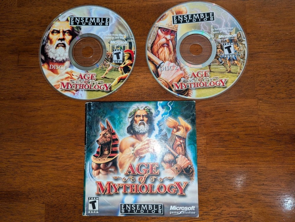 Age of Mythology Microsoft Ensemble Studios PC 2002. 2-disc