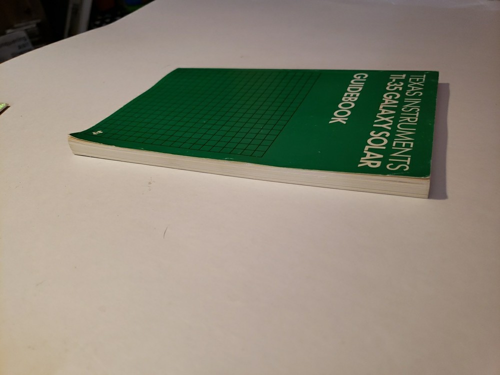 Texas Instruments TI-35 Galaxy Guidebook Vintage 1984