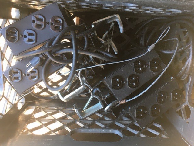 Used stage lighting system