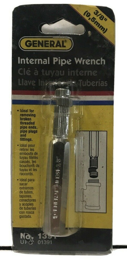 NEW - General Tools 3/8" Internal Pipe Wrench 1391