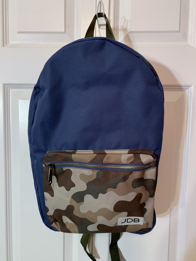 NEW JDB JADYN CAMO Blue BACKPACK BAG NWT