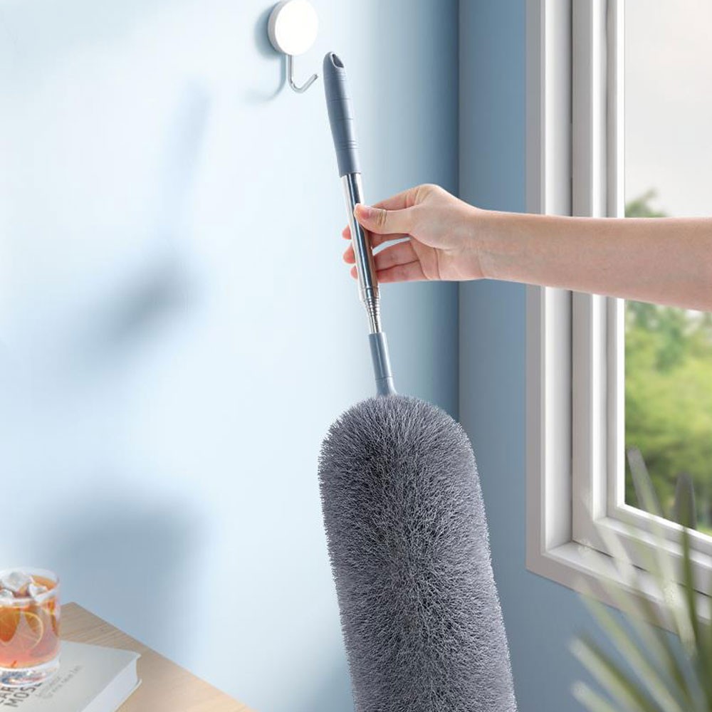 Extendable handle Feather Duster 250cm Long Telescopic Static Duster Brush TL