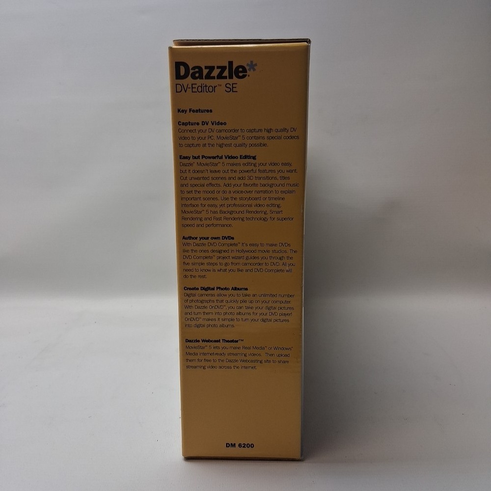 Dazzle DV-Editor SE Software For Digital Camcorders