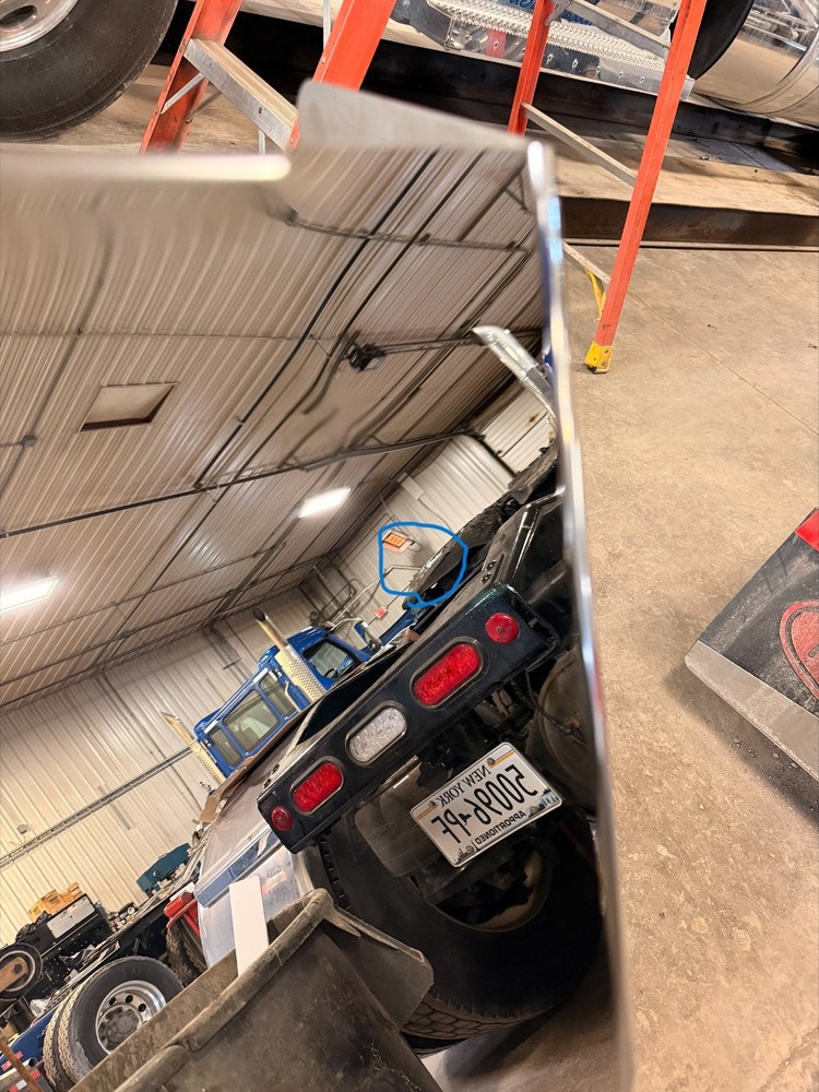 Peterbilt 589 12” Drop Visor for Flat Top Cab