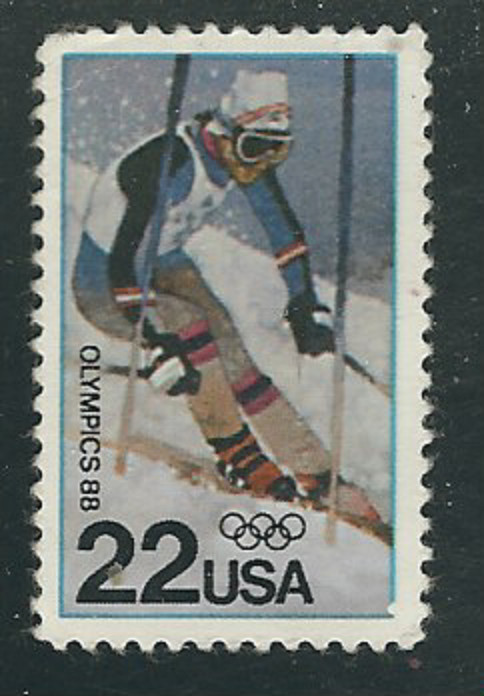 Scott # 2369...22 Cent...Skiier...5 Stamps