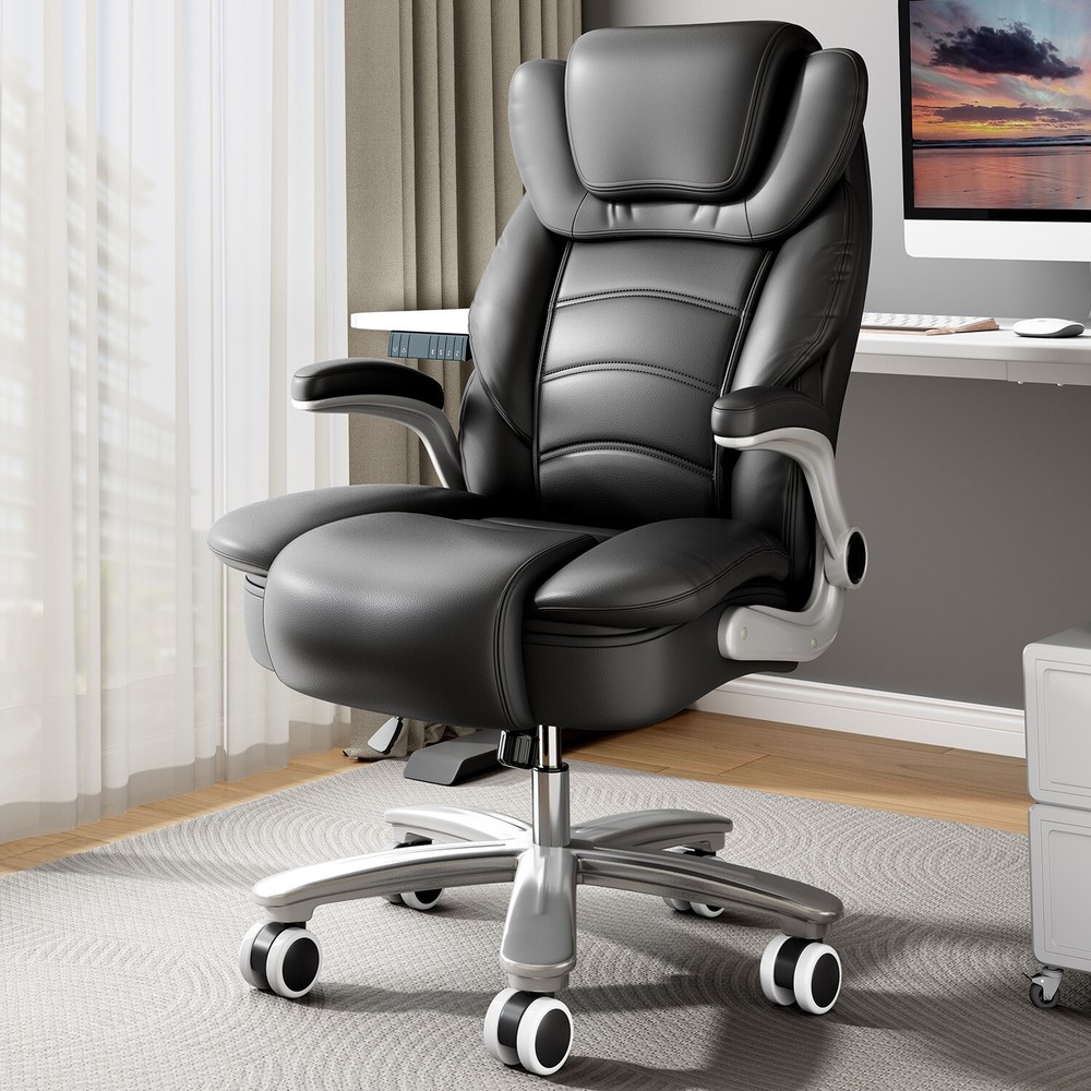 Office Computer Task Desk Chair with Padded Armrests Hig-Back Adjustable 400lbs