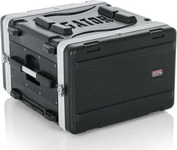 Gator 6U Audio Rack; Powered Rolling