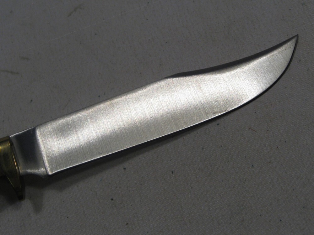 Custom Handmade Antler Handle Fixed Blade Knife w/ Sheath. #18