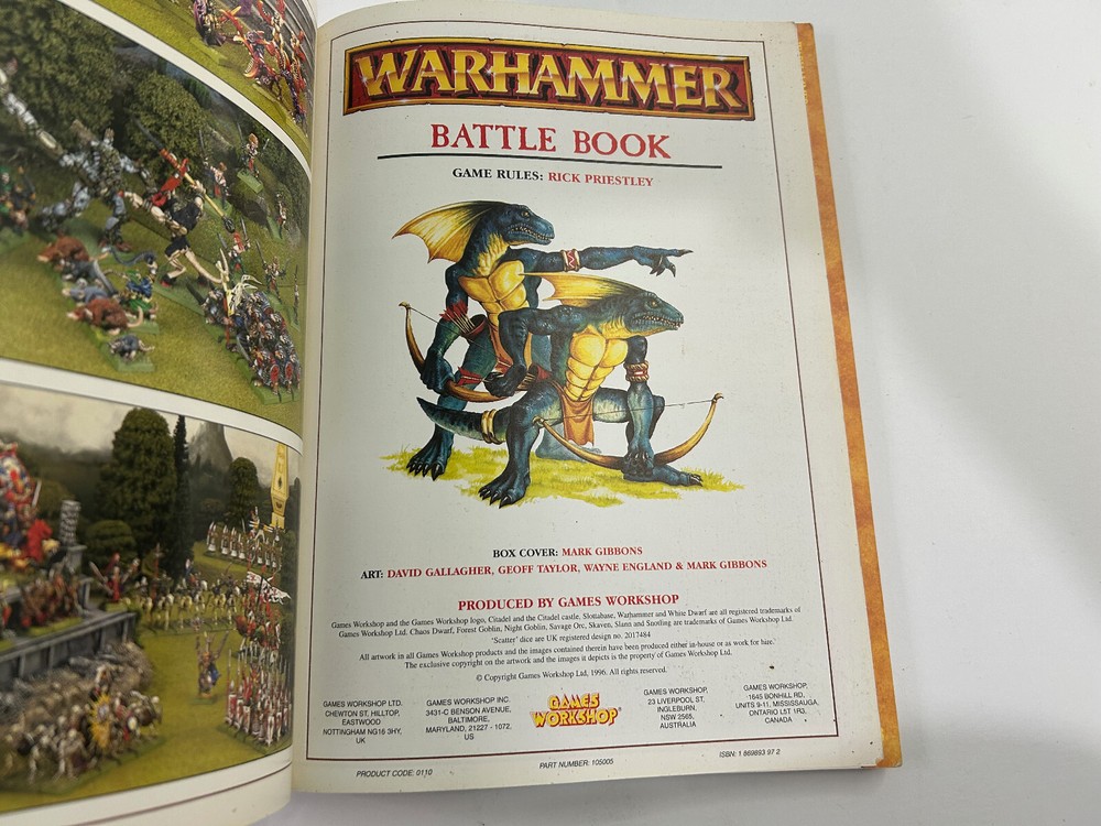 Warhammer BATTLE Book Games Workshop 1996