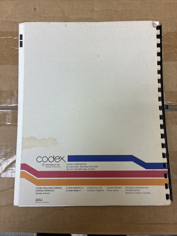 Codex 6005 Intelligent Network Processor User Manual