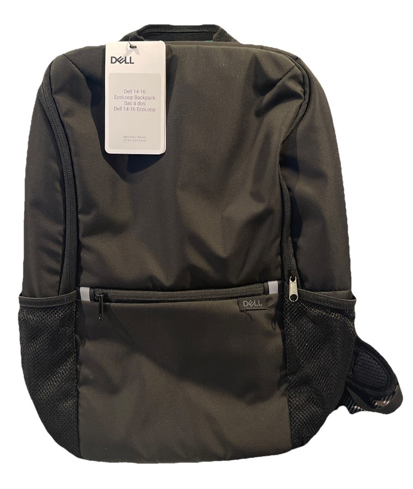 Dell  EcoLoop Essential Backpack 14 - 16 Black Silver CP3724 NWT!!