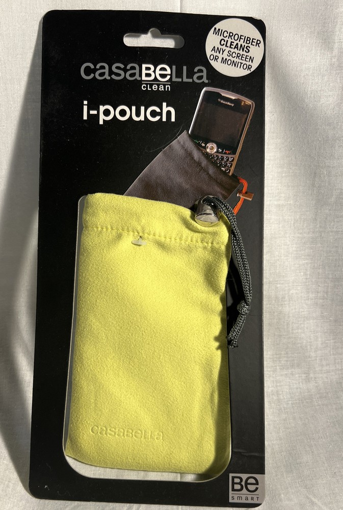 asabella I Pouch, 6.25" x 3.75", Lime/Grey Trim