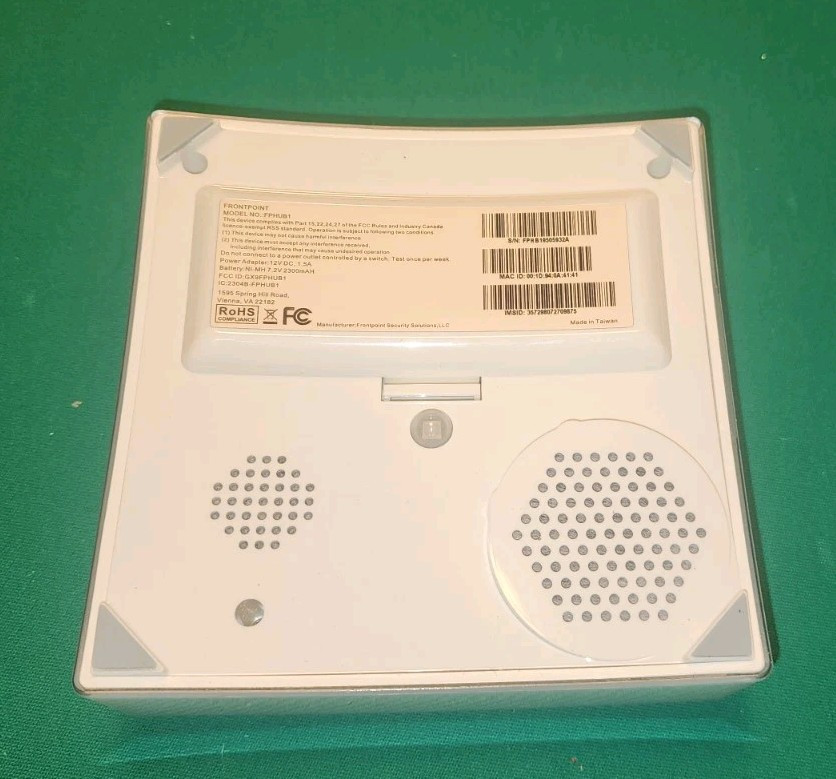 Frontpoint Home Security System Hub FPHUB1 NO Power Supply