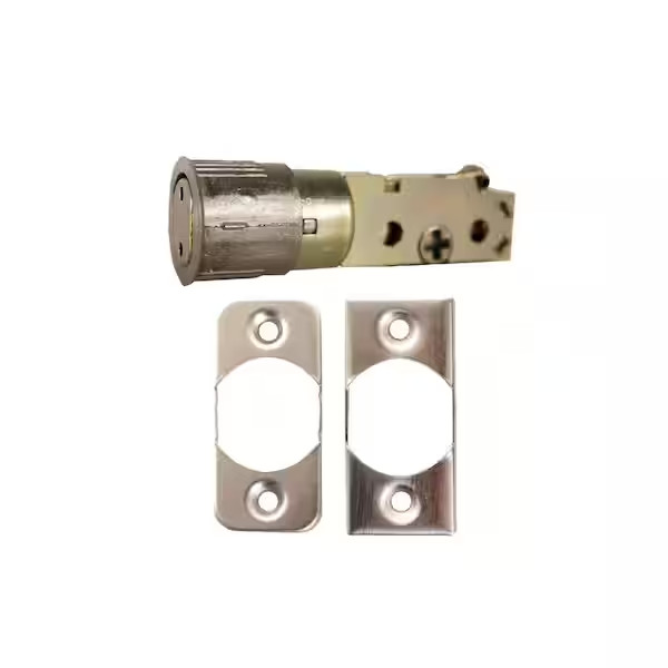 Satin Nickel 6-Way Infinity Universal Replacement Deadbolt Door Latch