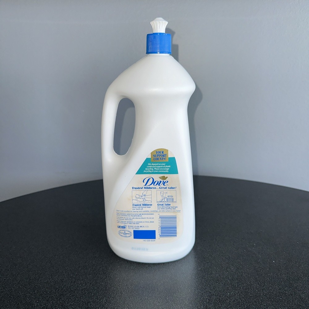 Vintage Dove Dishwashing Liquid 42oz EMPTY