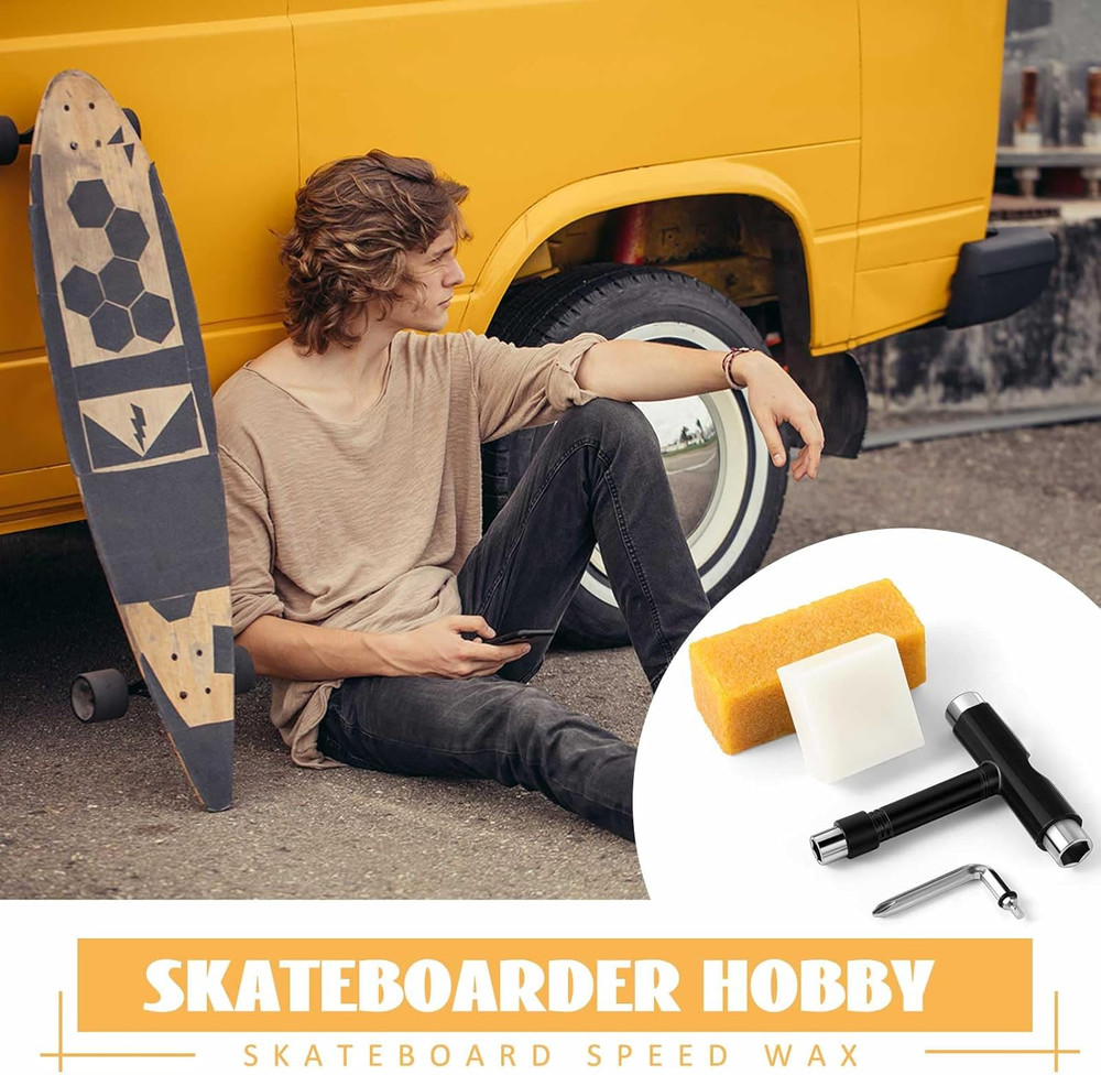 3 Pcs All in One Skate Tool Set Multi Function Portable Skateboard Tool with Ska