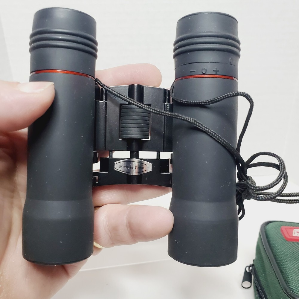 Coleman 10x25 compact binoculars with case cc-1025 Mini Adjustable