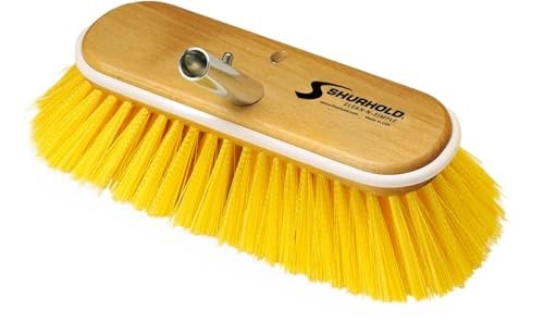 Classic 10" Deck Brush Yellow Deck Brush Medium