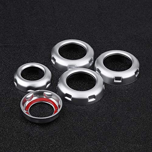 Anti Scratch Silver Chromed Dustproof Volume and Air Conditioning Knobs Trim