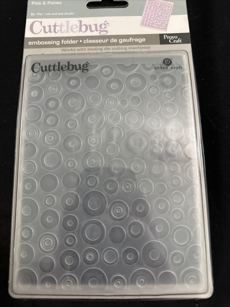Cuttlebug SPOTS & DOTS Provo Craft Embossing Folder