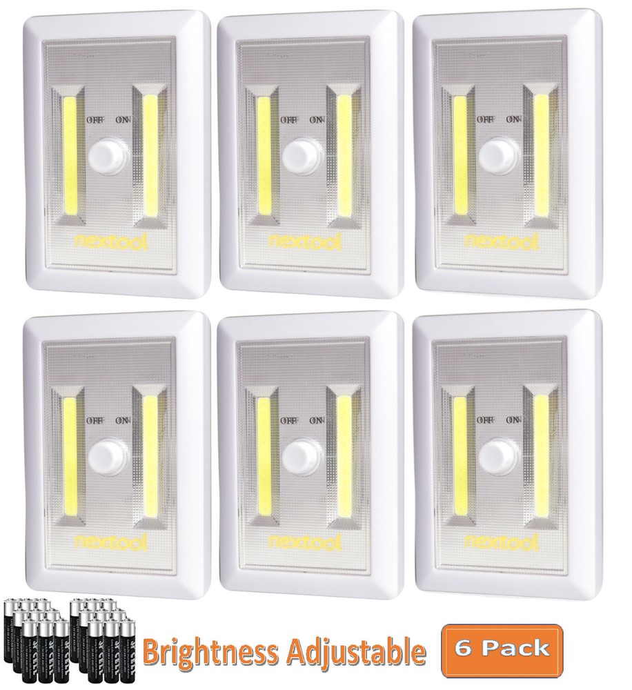 Super Bright 200 Lumen COB LED Cordless Switch Light, Brightness Adjustable