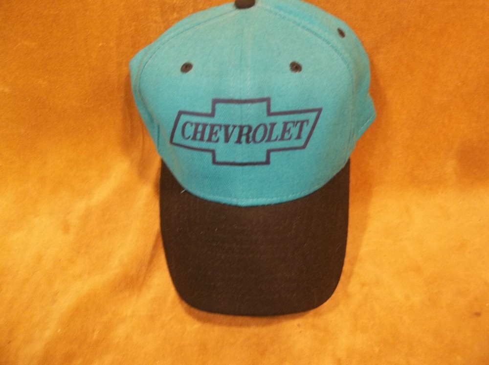 Blue Chevy Baseball Cap Adjustable Black Bill