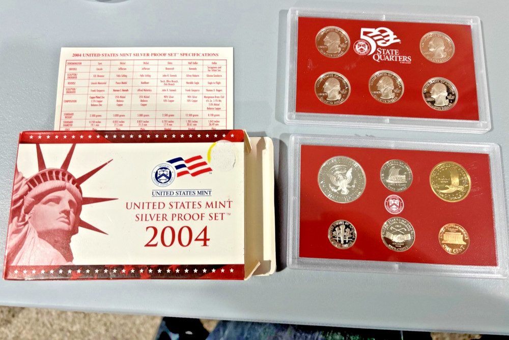2004 United States Mint Silver Proof Set