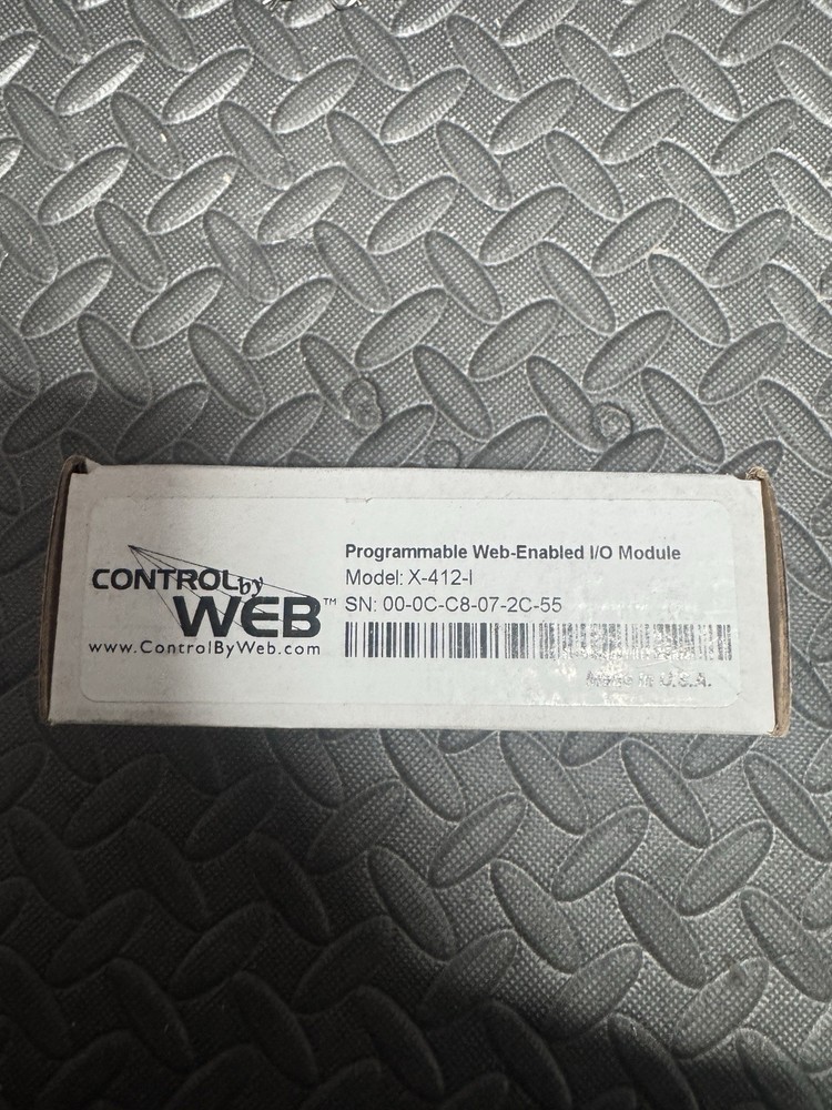 ControlByWeb X-412-I Programmable Ethernet Analog PLC I/O Module Web-Enabled