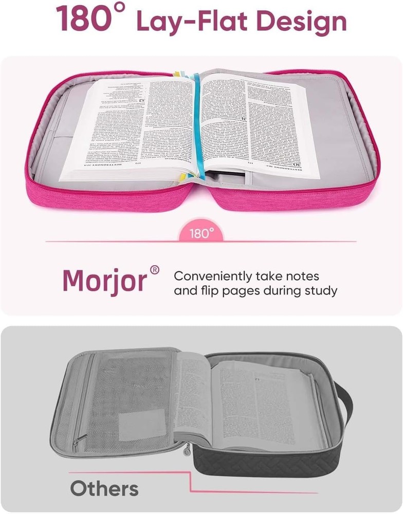 Elegant Bible Carrying Case with Adjustable Strap & Easy Access Storage