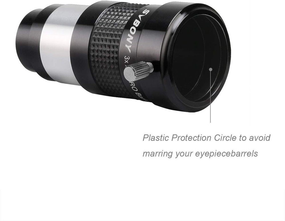 Triple Magnification Barlow Lens, Fully Multi-Coated, 1.25”