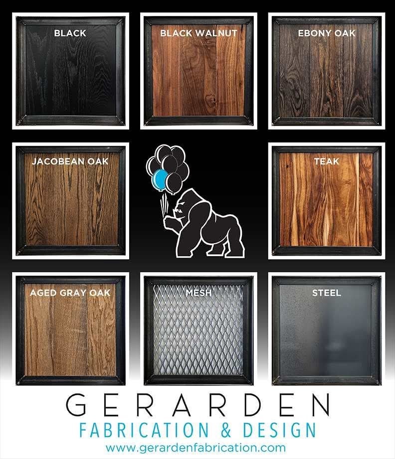 Modern Industrial Media Console on Casters