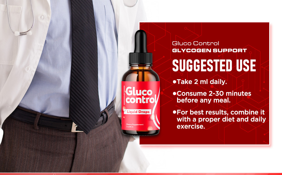 (1 Pack) Gluco Control Blood Support Drops Advanced Vitamin Supplement 2ML