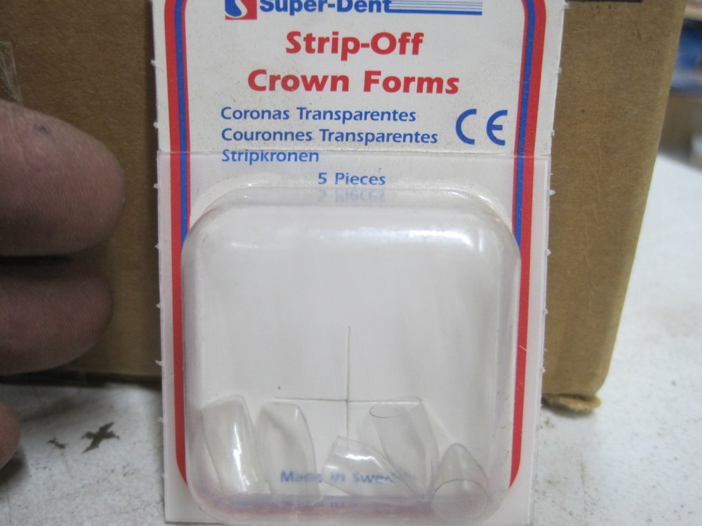 Super -Dent  Strip off Crown Forms  pack of 5