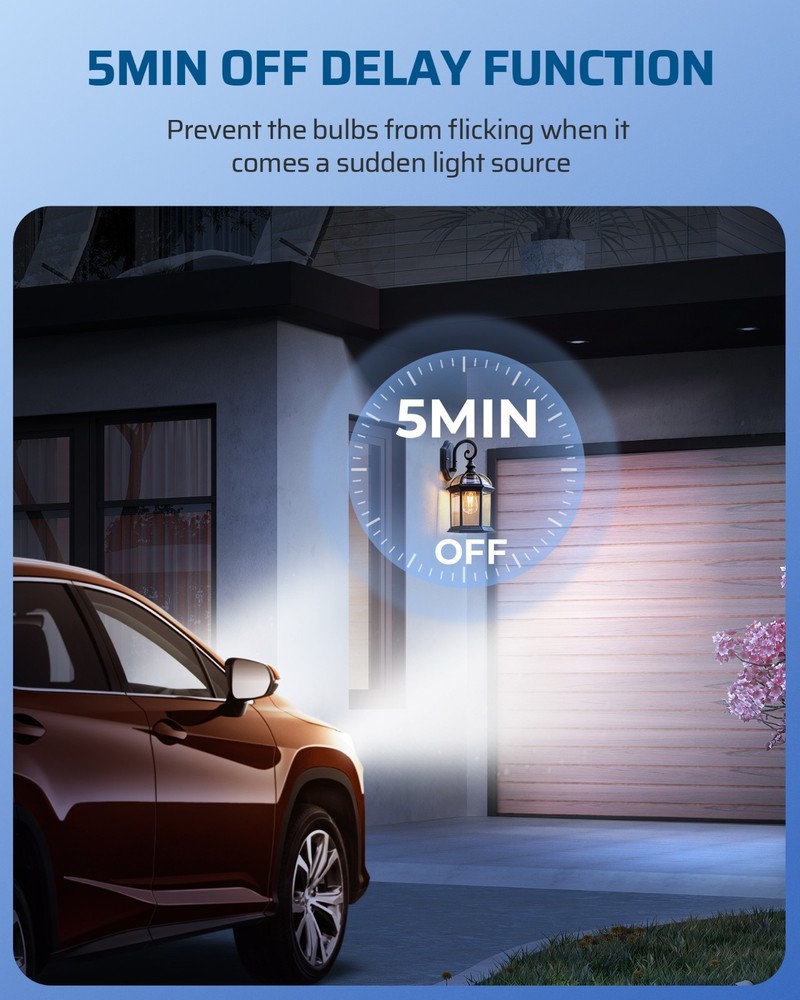 DEWENWILS Light Sensor Socket E26/E27 Socket Adapter for Incandescent/CFL/LED