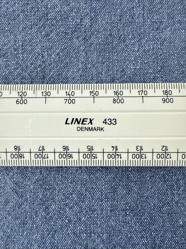Linex 433 30cm Architect’s/Draughtsman’s Ruler - Technical Drawing Tool