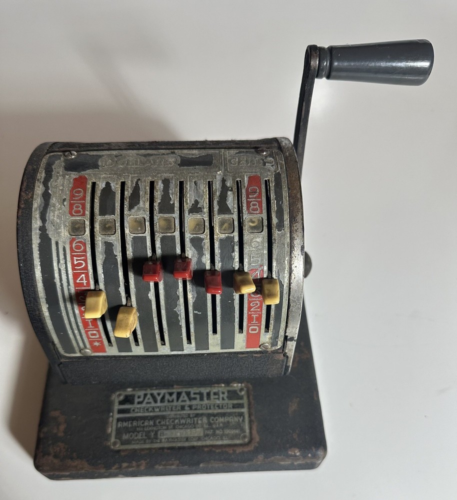 Vintage Paymaster Check Writer & Protector Printer Machine Series 400 - Works