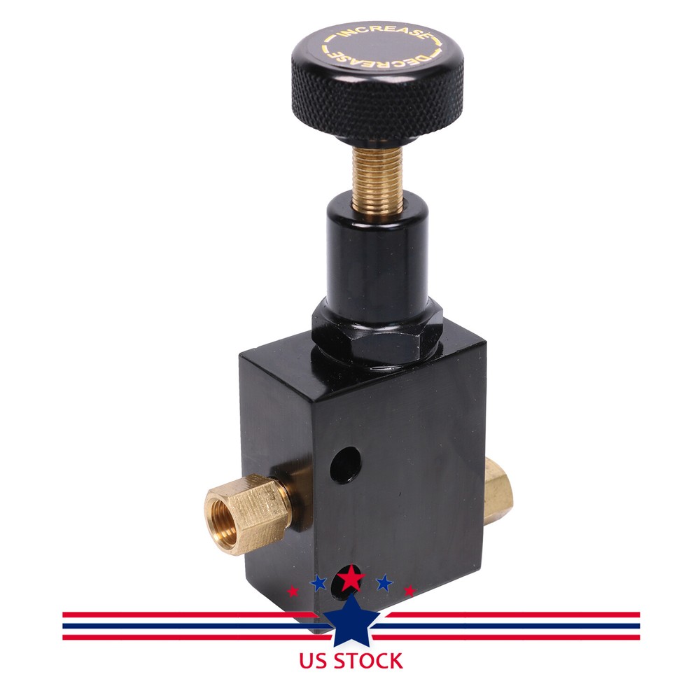 Universal Type Black Aluminum Knob Adjustable Disk Brake Proportioning Valve