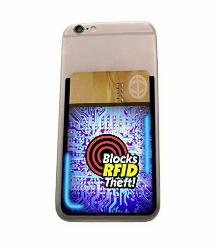Phone Pocket *4 PACK* Smart Phone Stick-on Wallet with RFID blocking technology