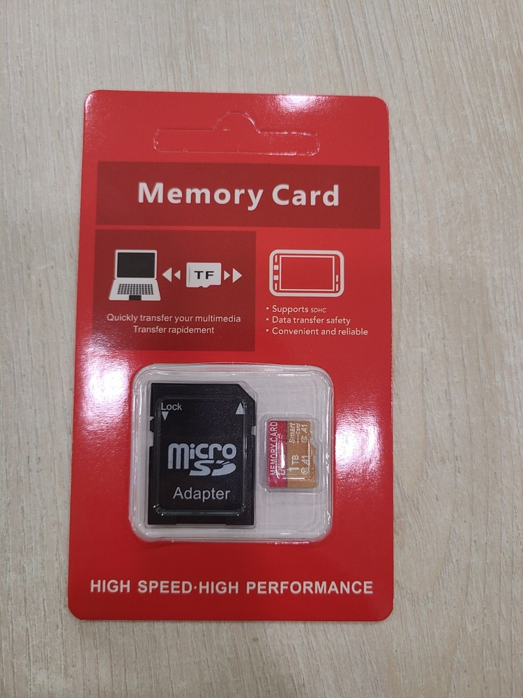 1 Tb micro SD memory card with adapter.