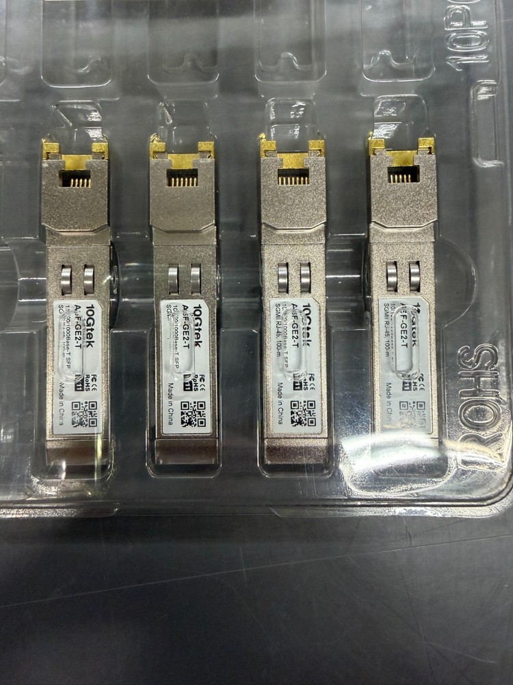 4 Pack 10Gtek ASF-GE2-T SFP Transceiver Module - Cisco