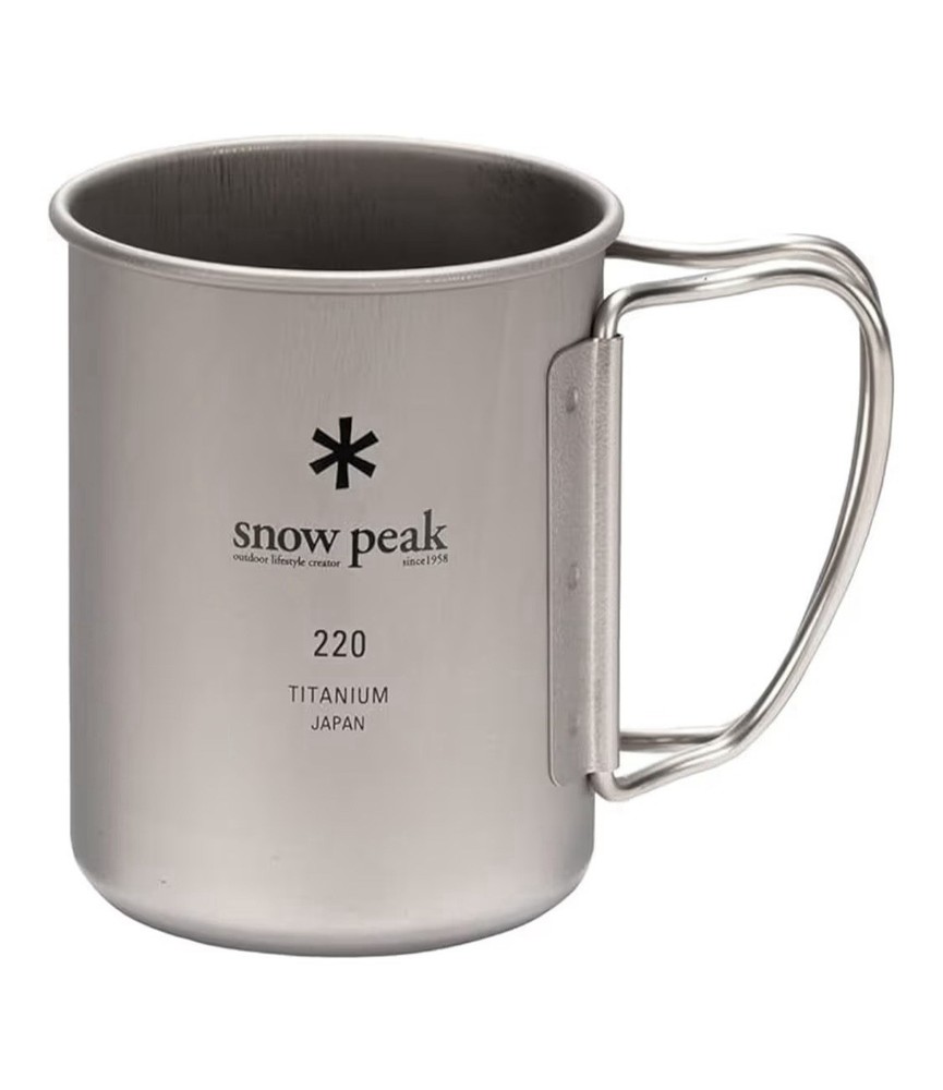 Snow Peak Titanium Single Mug 220