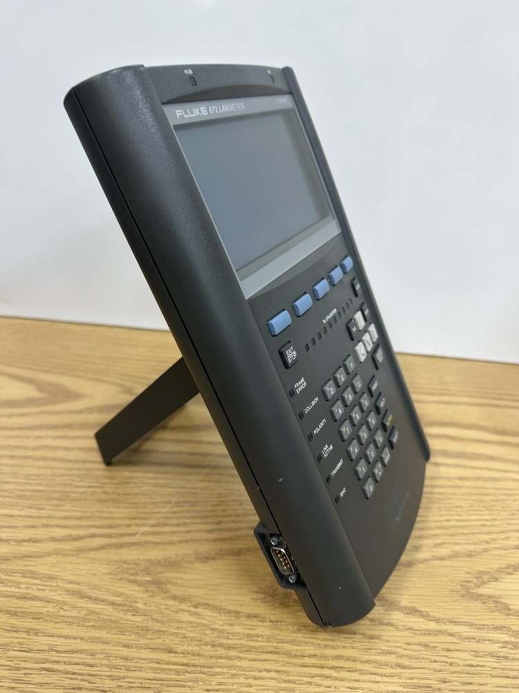 FLUKE 672 Ethernet LANmeter Network Analyzer W/ Bag Disk Adapter Powers UNTESTED