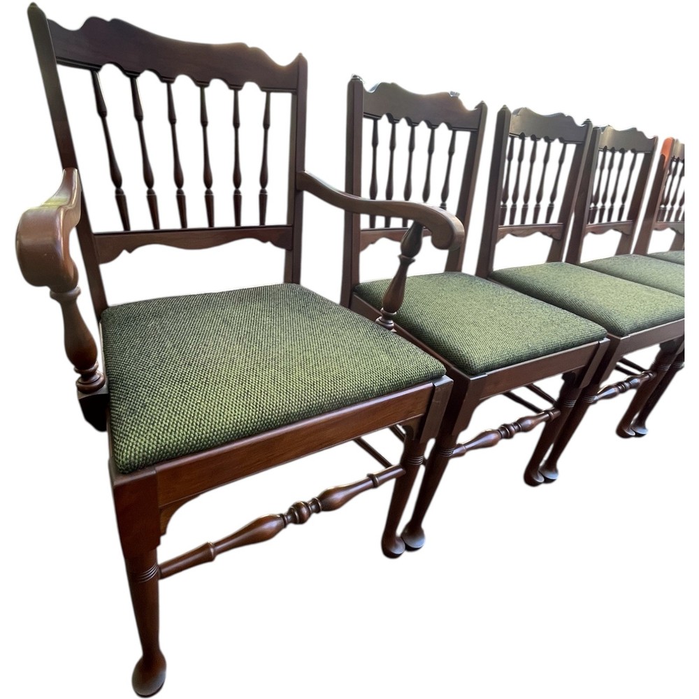 Pennsylvania House Solid Cherry Spindle Back Dining Chairs AUTHENTIC 1960s SET 6