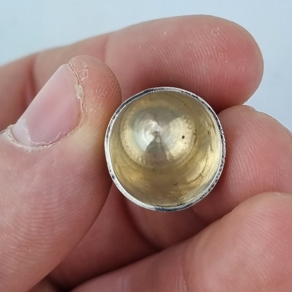 Antique Solid Silver Thimble Birmingham 1963
