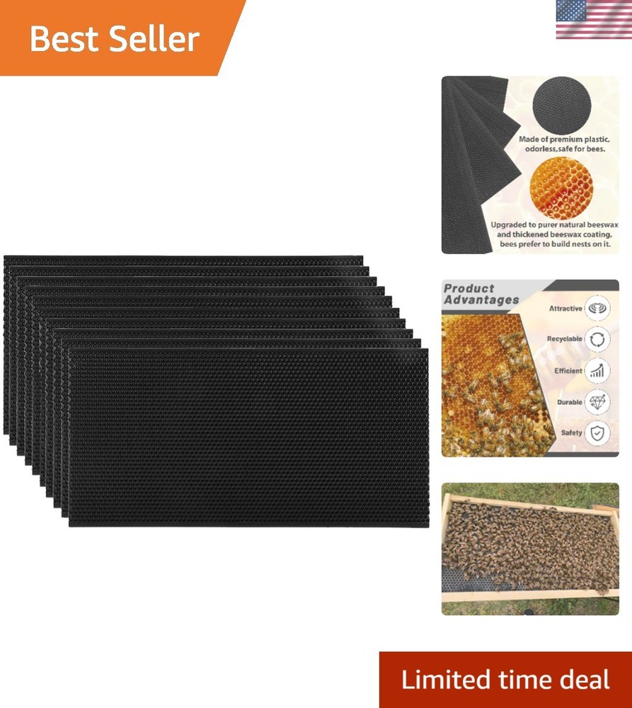 Optimal Beehive Foundation Sheets - 10 Durable Sheets for Effective Beekeeping