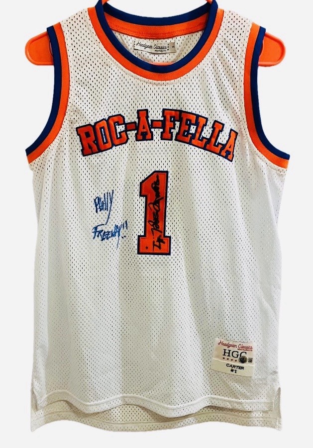 Beanie Sigel & Freeway Signed Roc-A-Fella Vintage Jay Z Jersey BAS Beckett Auto