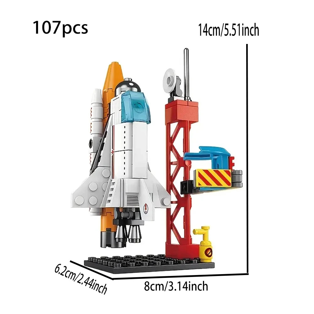 Aviation Spaceport Model Space Shuttle Rocket Launch Center Construction Lego