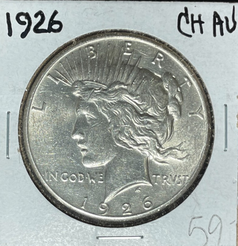 1926 PEACE SILVER DOLLAR ~ CH/AU ~NICE COIN~