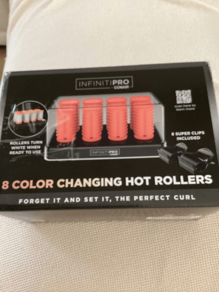 INFINITI PRO CONAIR Color-Changing Hot Rollers, NWT Open box